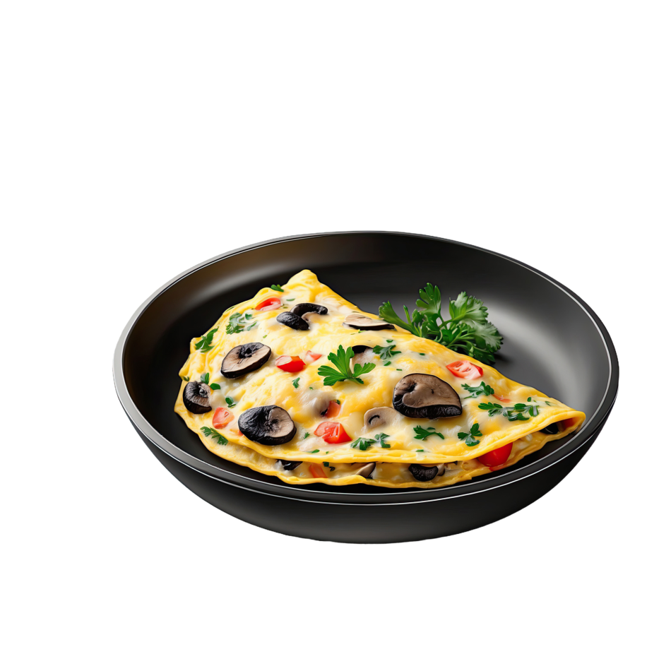 Cheese Mushroom Omelette